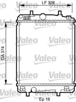 VALEO TOYOTA радіатор охолодження Aygo,Citroen C1,Peugeot 1.4HDI 05- Valeo 735070