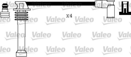VALEO FORD Комплект проводів високої напруги TRANSIT CONNECT (P65_, P70_, P80_) 1.8 16V 02-13 Valeo 346366