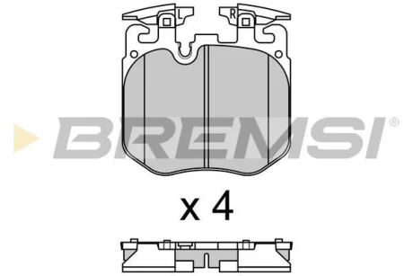 Гальмівні колодки пер. BMW 3 (G20/G28)/X5 (G05/F95) 18- (BREMBO) BREMSI Bremsi BP3692