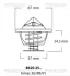 VW термостат 87°C Passat, LT28-46 2,5 SDI/TDI AUDI 100, A6 2,5TDI TRISCAN 8620 2591 (фото 1)
