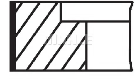Кільця поршневі, MB E (W211), G (W463), M (W163), S (W220) MAHLE / KNECHT 004 01 N0