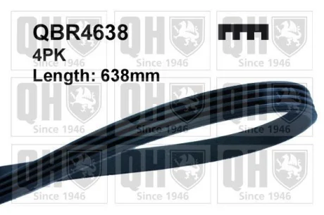 Ремінь поліклиновий QUINTON HAZELL QBR4638