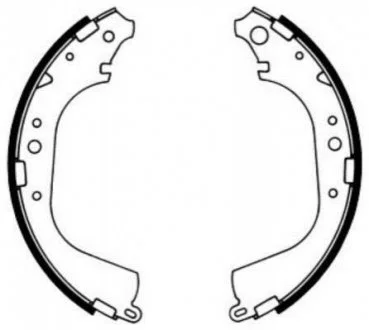 Гальмівні колодки, барабанні ABE C02039ABE