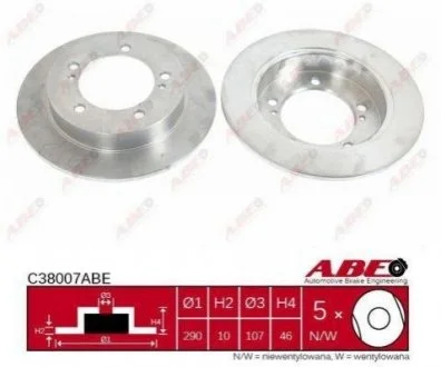 Гальмівний диск ABE C38007ABE