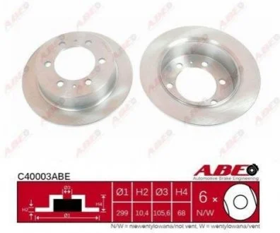 Гальмівний диск ABE C40003ABE
