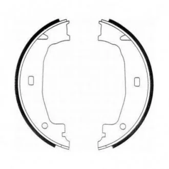 Гальмівні колодки, барабанні ABE CRB004ABE