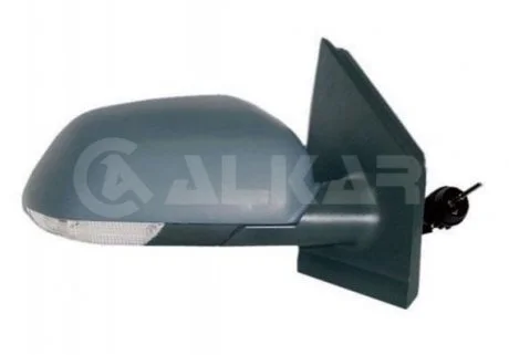 Дзеркало прав., мех. регул.,випукл. с поворотн., грунт. 05/5- ALKAR 6110111