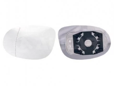 Зеркала держатель левый+стекло, асферич., обогрев. ALKAR 6401533