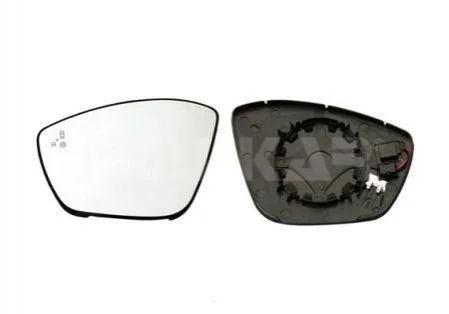 Вкладиш дзеркала лівий, випуклий + обогрів + пок.поворот. 4 PINS, 4 Pins, ALKAR 6 435 296