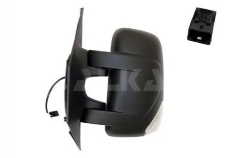 Дзеркало лів.,дзеркало сліпої зони, електр.,випукл.,обогрів., + поворот, W5W, NS[OE 963021976R  ] ALKAR 9225907