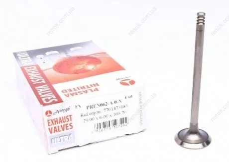 Клапан (випуск) Renault Kangoo 1.5dc (29x6x100.7) (азотований) AMP PREN062-A-0-N