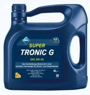 Масло SuperTronic G 0W-40 / 4л ARAL 15A8AD