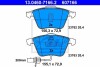 Комплект тормозных колодок, дисковый тормоз ATE 13.0460-7166.2 (фото 1)