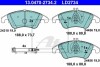 Комплект гальмівних колодок, дискове гальмо CERAMIC LD2734 / ATE 13.0470-2734.2 (фото 1)