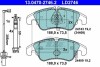 Комплект тормозных колодок, дисковый тормоз CERAMIC ATE 13.0470-2746.2 (фото 1)