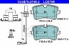 Комплект гальмівних колодок, дискове гальмо CERAMIC LD2769 / ATE 13.0470-2769.2 (фото 1)