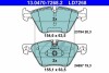 Комплект тормозных колодок, дисковый тормоз CERAMIC ATE 13.0470-7268.2 (фото 1)