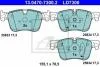 Керамічні гальмівні колодки передн, CITROEN C4 GRAND PICASSO II, C4 PICASSO II, C4 SPACETOURER, GRAND C4 SPACETOURER OPEL GRANDLAND / GRANDLAND X PEUGEOT 308, 308 II 1.2-2.0D 02.13- ATE 13.0470-7300.2 (фото 1)