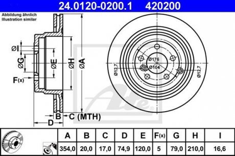 Тормозной диск ATE 24.0120-0200.1