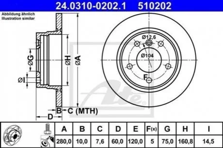 Гальмівні диски ATE 24.0310-0202.1