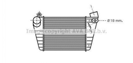 VW GOLF IV 10/97- Интеркулер 1.8i 20V GTi Turbo (?A), 1.9TDi (?A) [OE. 1J0.145.8 AVA AVA COOLING AI 4185