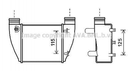 Интеркулер AVA AVA COOLING AI 4364