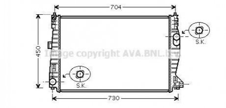 AL-159 05- Радиатор AVA AVA COOLING ALA 2101