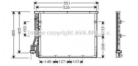 Радіатор кодиціонера AVA COOLING BW 5148