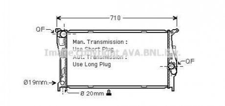 Радиатор AVA AVA COOLING BWA 2293