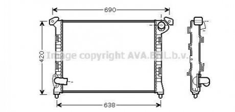 Mini One 1.4 i Man. +AC 03- AVA AVA COOLING BWA2314