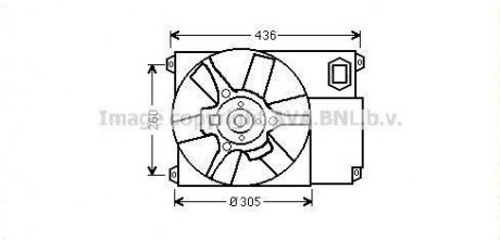 CN Jumper 1.9 TD 94- Вентилятор AVA AVA COOLING CN 7541