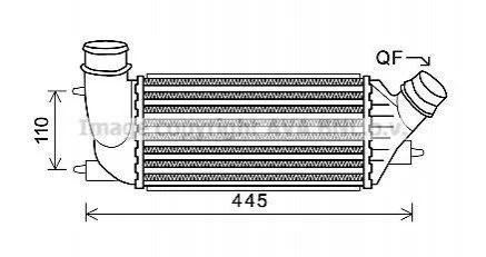 Интеркулер AVA AVA COOLING CNA 4270 (фото 1)