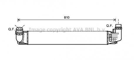 Интеркулер AVA COOLING DAA4009