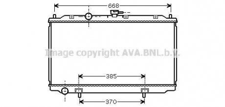 Радиатор охлаждения двигателя NIS ALM2/PRIM3 15/6/8 00- (Ava) AVA COOLING DN2215 (фото 1)