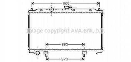 Радіатор охолодження двигуна Nissan Almera N16 (01-), Primera P12 (00-) MT AVA AVA COOLING DNA 2215