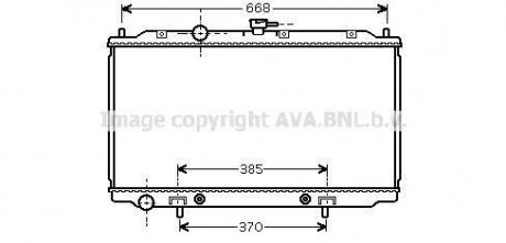 Радіатор охолодження двигуна Nissan Primera (02-08) 1,8i AT, Primera (00-06) 1,8i AT AVA AVA COOLING DNA2218