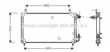 Радиатор кондиционера AVA AVA COOLING DW 5006