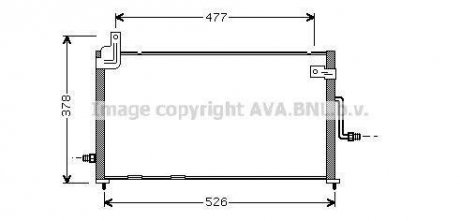 Конденсатор кондиционера DAEWOO MATIZ (98-) 0.8/1.0 (AVA) AVA COOLING DW5044