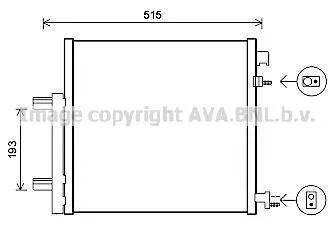 Радiатор кондицiонера AVA AVA COOLING DWA 5140D