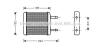 Теплообмінник, система опалення салону AVA COOLING DWA6024 (фото 1)