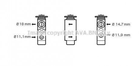 ТРВ FD SHA 95, Galaxy 1,9 TDI AVA AVA COOLING FD 1380