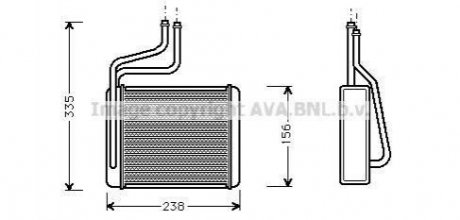 Радиатор, отоление салона AVA AVA COOLING FD 6286