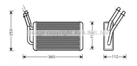 Радиатор печки -AC [OE. 4042575] AVA AVA COOLING FD 6316
