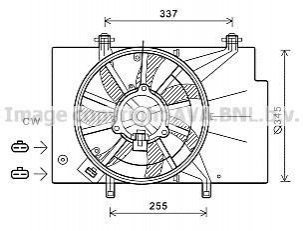 FD Fiesta VI 1.25 i +/+AC Вентилятор AVA AVA COOLING FD 7559