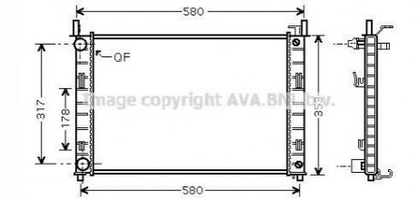 Радиатор охлаждения AVA AVA COOLING FDA 2324