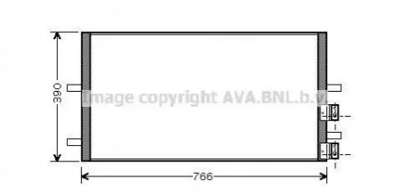 Цена Радiатор кондицiонера AVA AVA COOLING FDA 5407