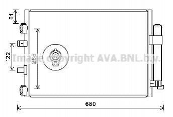 Радiатор кондицiонера AVA AVA COOLING FDA 5484D