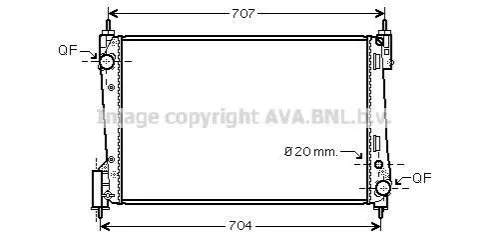 Радiатор AVA AVA COOLING FTA 2400 (фото 1)
