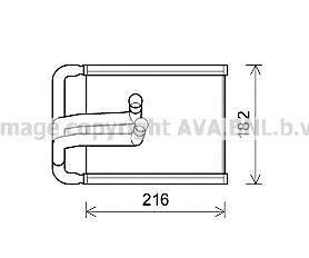 Радиатор печкиHY TUCSON (JM) 2.0 CRDi 07- AVA AVA COOLING HY 6254 (фото 1)