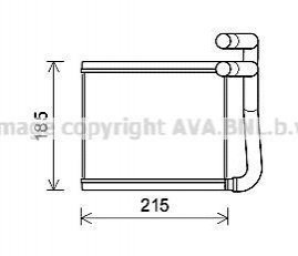 Радиатор отопителя HYUN ACCENT 11- (AVA) AVA COOLING HY6393